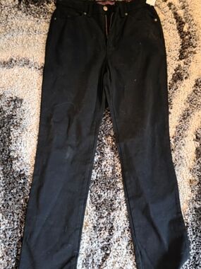 Classic Black Straight-Leg Pants